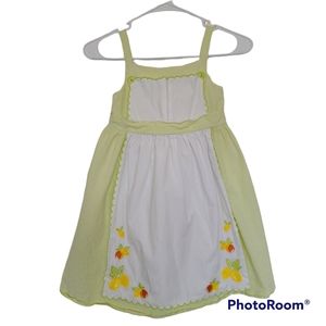 Janie and Jack Taste Capri Citrus Breeze Apron Dress